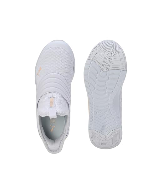 PUMA Women, Softride Sophia2 Slip-On Wns, Silver Mist-Peach Fizz, Running Shoe, 3UK