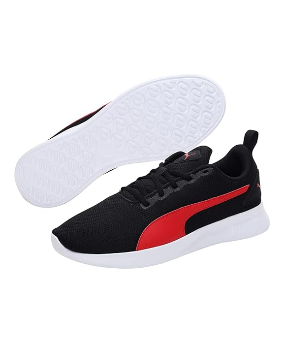 Puma Unisex Adult Flair 2 Black-High Risk Red Running Shoe - 9 UK