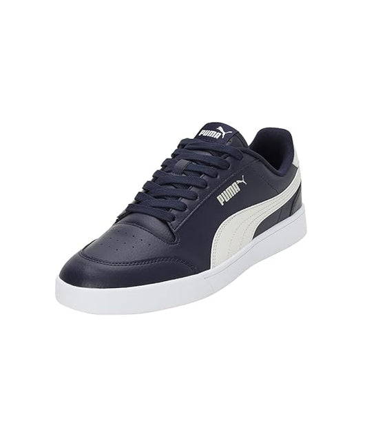 Puma Unisex-Adult Shuffle Navy-Vapor Gray-White Sneaker UK-7 (30966826)