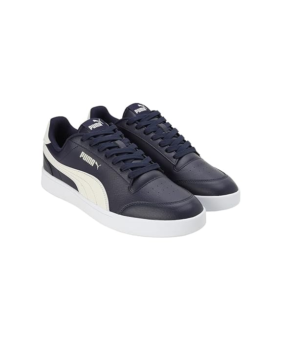 Puma Unisex-Adult Shuffle Navy-Vapor Gray-White Sneaker UK-7 (30966826)