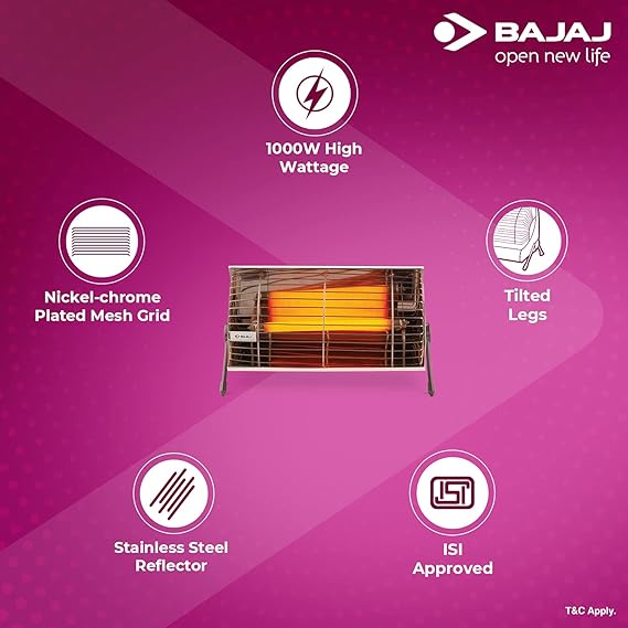 BAJAJ MINOR  1000W IVORY ROOM HEATER