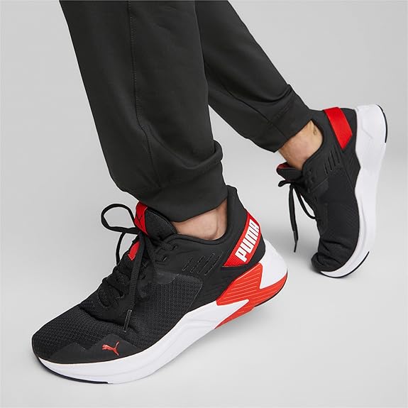 Puma Unisex-Adult Disperse XT 2 Mesh Black-for All Time Red-White Training Shoe UK-8(37685812)
