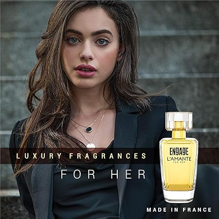 Engage L'amante Eau De Toilette for Women, Floral, Fruity and Long Lasting, Skin Friendly, 75ml