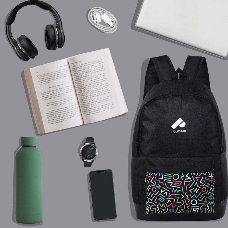 POLESTAR Epic BLKCPRT Casual Backpack with 15.6″ laptop compartment- Black