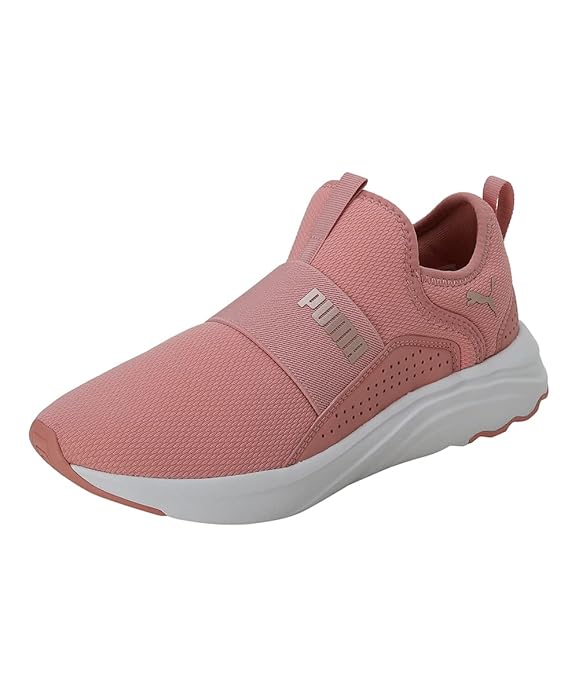 Puma Womens Softride Sophia Slip-On WN's Rosette-Rose Gold Walking Shoe - 3 UK