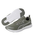 Puma Mens Lyrid Running Shoe (  Vetiver-White-Black , 7 )