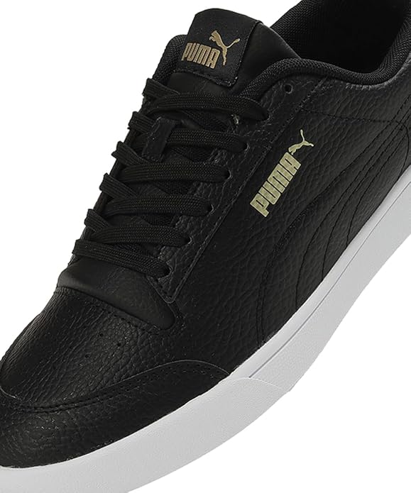 PUMA | Shuffle Ultra Men's Sneakers | Black-Metallic Gold-White | 6UK