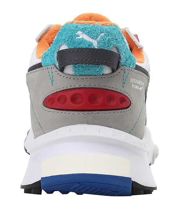 Puma Unisex-Adult, Wild Rider Layers, White-Viridian Green, Sneaker, 4UK