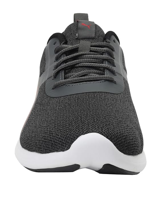 Puma Mens Pacer Styx Dark Shadow-High Risk Red-Puma Black Sneaker- 7 UK