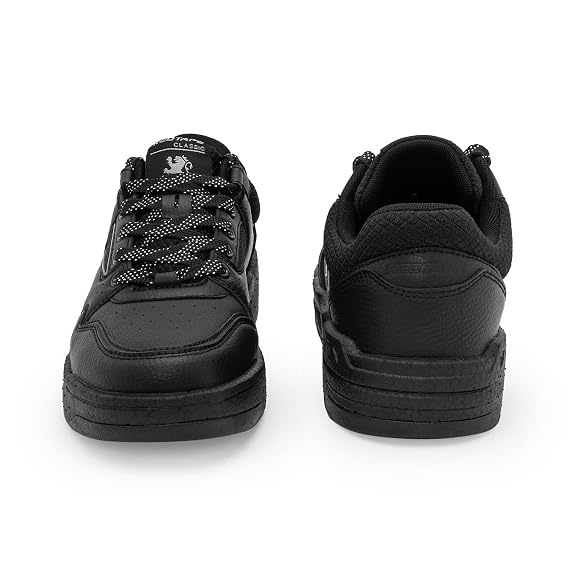 Red Tape Lifestyle Sneaker Shoes for Men | Elegantly Rounded Front, Soothing Insole & Impact-Resistant Comfort Black 9 UK