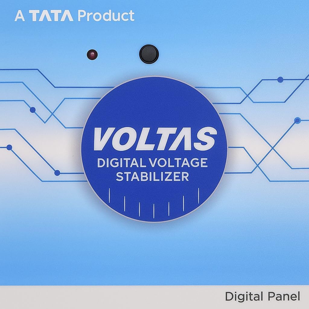 Voltas 4KVA Voltage Stabilizer VA4170 LW - Optimized For 1 Ton Or 1.5 Ton AC Units, 170V-270V Range, Blue