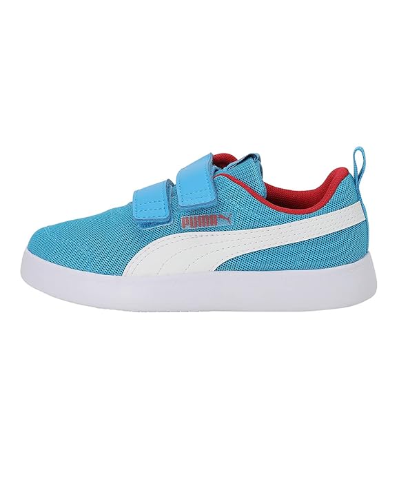 PUMA Unisex Kids Courtflex v2 Mesh V PS Sneaker (Ocean Dive White , 2 )