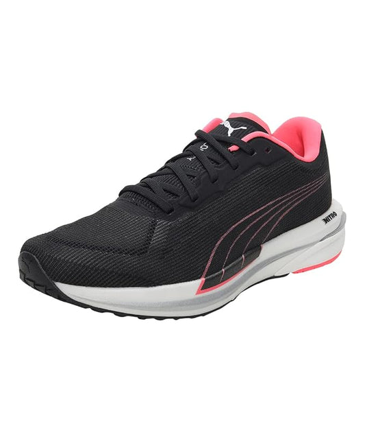 Puma Women, Velocity Nitro Wns Running Shoe (Black-Ignite Pink , 4 UK )