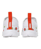 Puma Unisex-Kid Yaris Pre-School V1 Nasturtium-White Sneaker - 1UK