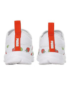 Puma Unisex-Kid Yaris Pre-School V1 Nasturtium-White Sneaker - 1UK