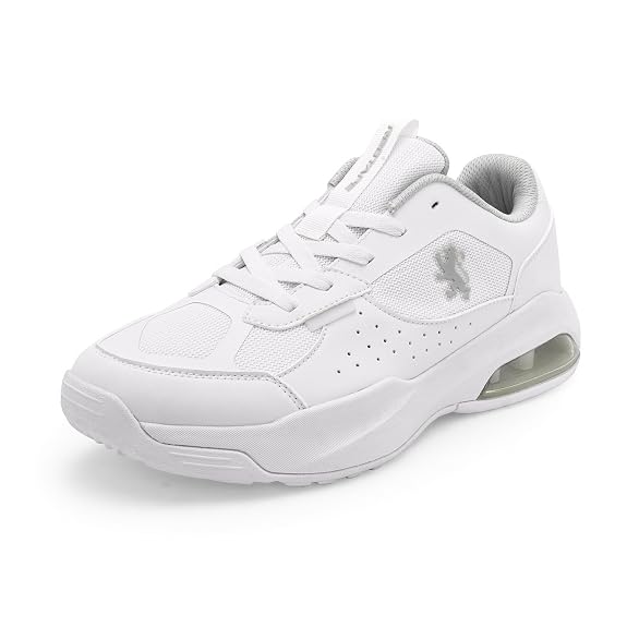 Red Tape Casual Sneaker Shoes for Men | Soft Cushioned Insole, Slip-Resistance, Dynamic Feet Support, Arch Support & Shock Absorption_White 9 UK