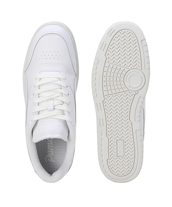 Puma Unisex-Adult, Doublecourt Club 48, White-Warm White, Sneaker, 8UK