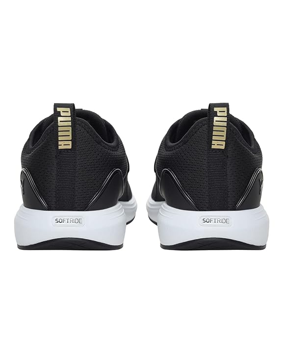 PUMA Unisex Softride Cruise Bold Walking Shoes Puma Black-Puma Team Gold - 7