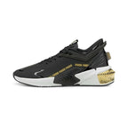 Puma Womens Provoke XT FTR Moto WN's Black-Team Gold Training Shoe - 3 UK