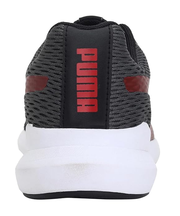 Puma Mens Wave V1 Puma Black-High Risk Red Running Shoe - 11 UK