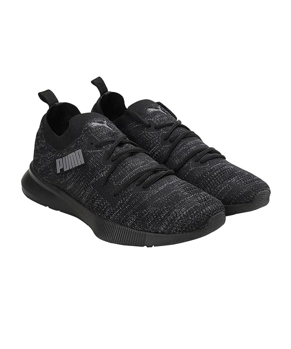 PUMA | Flyer Runner Engineered Knit Men's Shoes | Black-Asphalt | 10UK