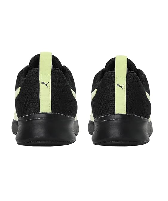 Puma Mens Ampi Black-Pistachio Running Shoe - 8 UK