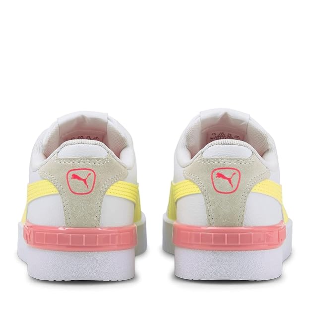 PUMA Jada Blend Puma White-Soft Fluo Yellow 4 UK
