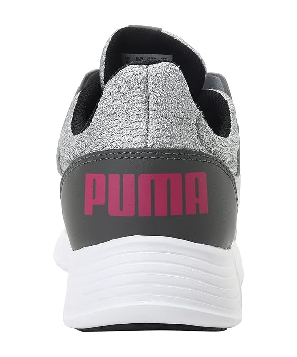 Puma Womens Cora WN's Black-Dark Shadow-Silver Sneaker - 4 UK