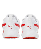 PUMA Unisex-Adult Buzz White-High Risk Red Sneaker - 10 UK