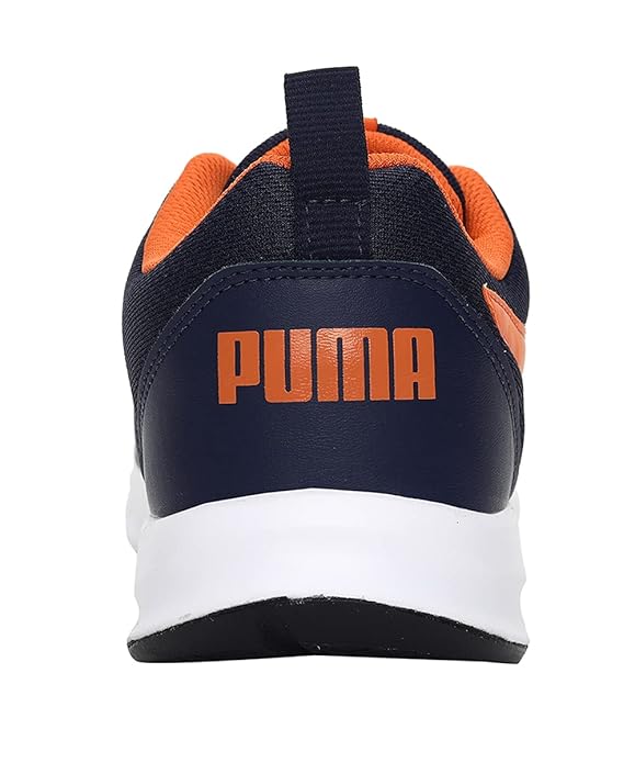 Puma Men Bruten Peacoat-Vibrant Orange-White Walking Shoe - 6 UK