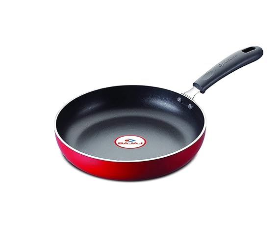 Bajaj Aluminium Non-Stick Induction Compatible Frying Pan (Black, 240 mm)