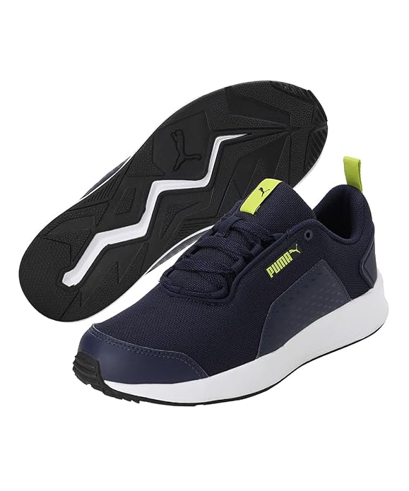 Puma Mens Riot Peacoat-Limepunch Sneaker - 10 UK