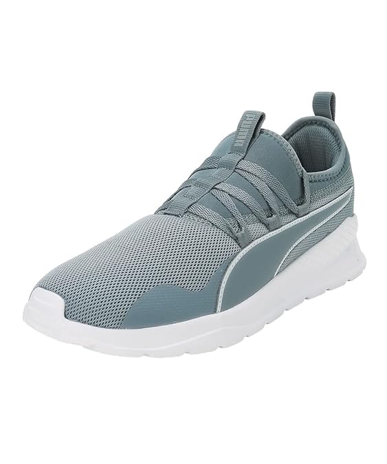 PUMA Mens Manor V2, Quarry-High Rise-White, Sneaker - 9UK