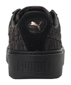 PUMA | Basket Platform Velvet Rope Women's Shoes | Black-Black | 6.5UK