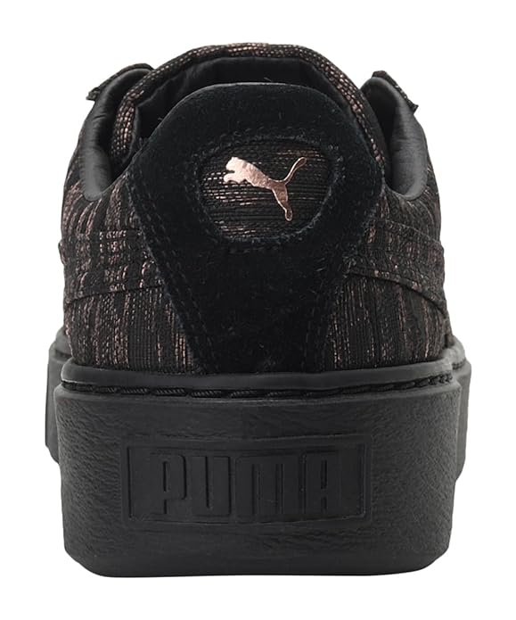 PUMA | Basket Platform Velvet Rope Women's Shoes | Black-Black | 6.5UK