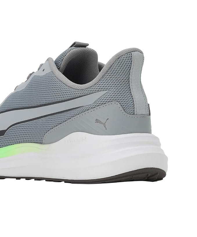 PUMA Men, Exotine 2.0, Cool Mid Gray-Cool Dark Gray-Spring Fern, Running Shoe, 11UK