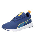 Puma Unisex-Child Flyer Flex Jr Blazing Blue-Lake Blue White Sneaker - 3 UK