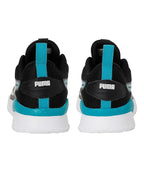 Puma Mens Faster Black-Deep Aqua-Light Lime Walking Shoe - 9 UK