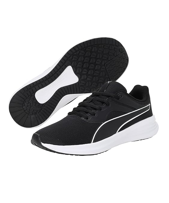 Puma Unisex-Child Transport Jr Sneaker ( Black- White , 6 )