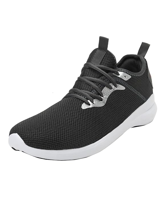 Puma mens Corode Dark Shadow-Silver-High Risk Red Running Shoe- 10 UK