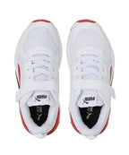 Puma Unisex-Kid Ferrari Race X-Ray Jr White-Rosso Corsa Sneaker - 4 UK