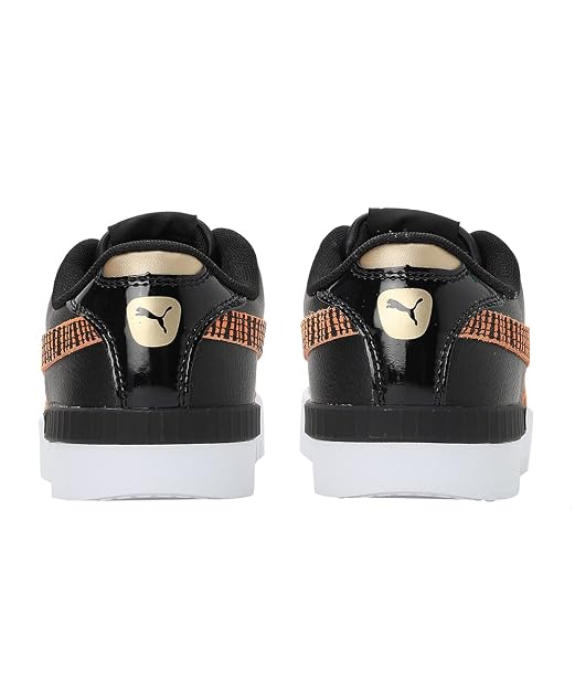 PUMA Women, Jada AP, Black-Vibrant Orange-Team Gold, Sneaker, 3UK