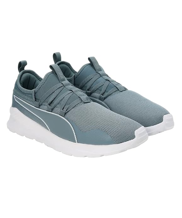 PUMA Mens Manor V2, Quarry-High Rise-White, Sneaker - 11UK