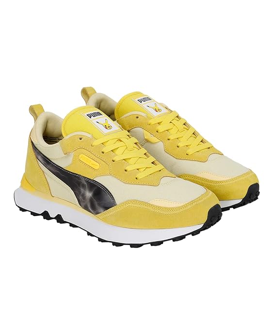 Puma Unisex-Adult Rider Fv Pikachu Casual Shoe (  Empire Yellow-Pale Lemon , 8 UK )