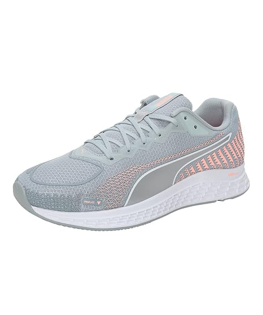 Puma Womens Speed Sutamina 2 WN's Running Shoe (  Quarry-Elektro Peach , 3 )