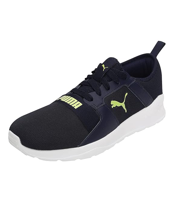 Puma Unisex-Adult Harold Peacoat-Limepunch Sneaker - 10 UK