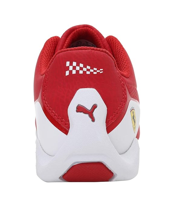 Puma unisex-child SF Drift Cat 8 JR Puma White-Red Sneaker - 4 UK