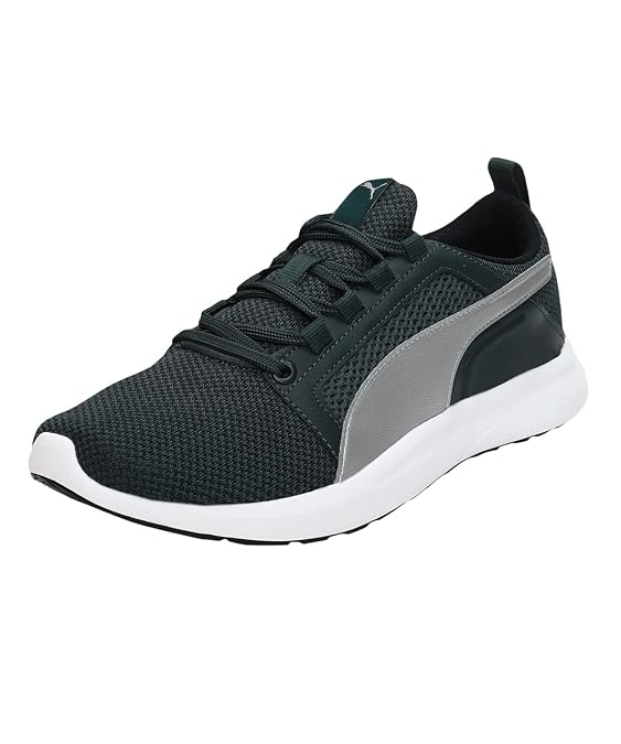 Puma Unisex-Adult Ron V1 Midnight Green-Black-Silver Sneaker - 3UK
