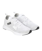 PUMA | Flyer Runner Engineered Knit Men's Shoes | White-Cool Mid Gray-Black | 9UK