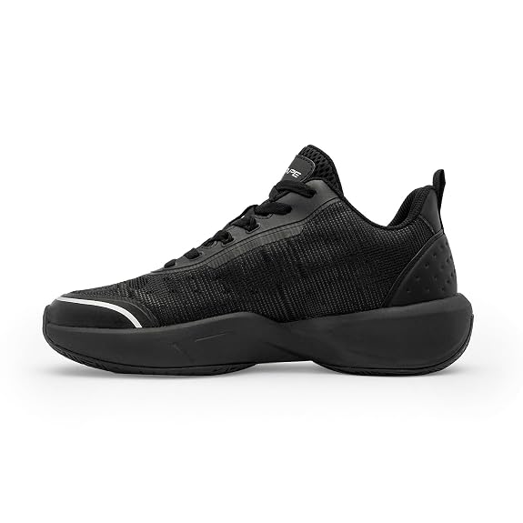 Red Tape Basketball Shoes for Men | Cultured Round-Toe Shape & Cushioning Technology Black 9 UK
